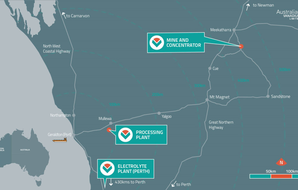 $500 million vanadium project in Mid West WA awarded Major Project Status, highlighting its role in Australia’s energy transition and economic diversificationarticle image
