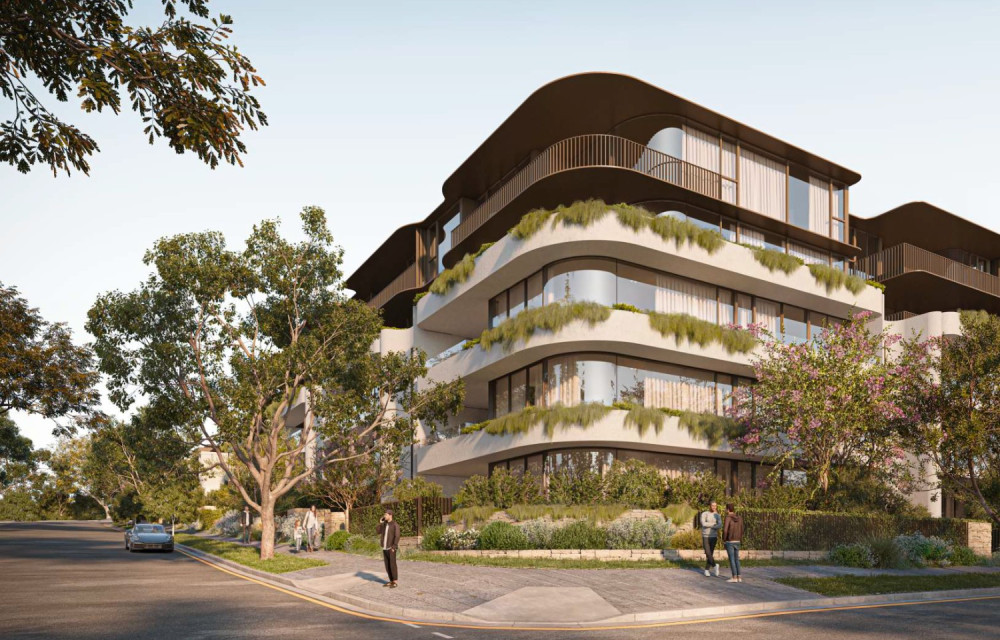 Artist impression of a proposed residential apartment and housing development in Brisbane’s inner city