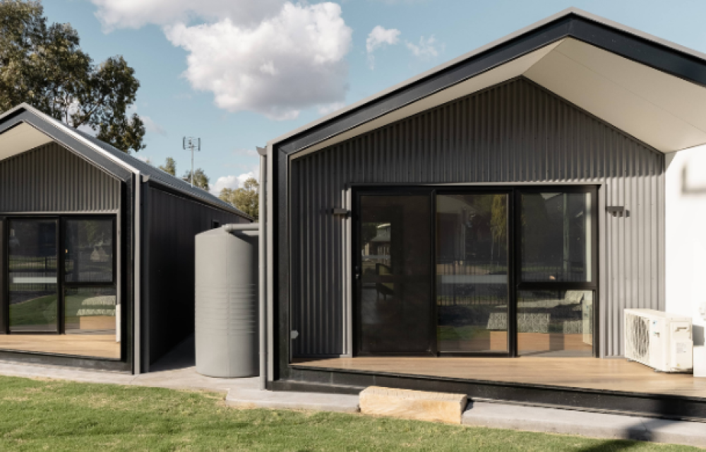 Artist impression of single-storey key worker accommodation units to be built in regional NSW under a $13m construction contract.