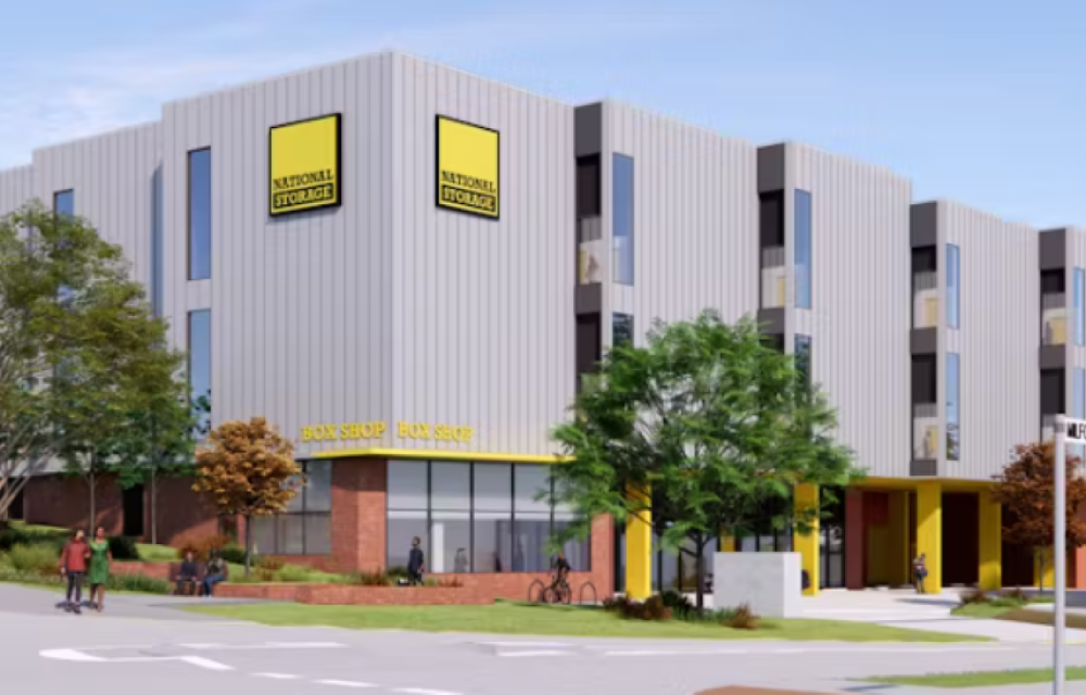 Artist impression of a proposed $41m warehousing and commercial development in Perth region by National Storage, awaiting head contractor appointment