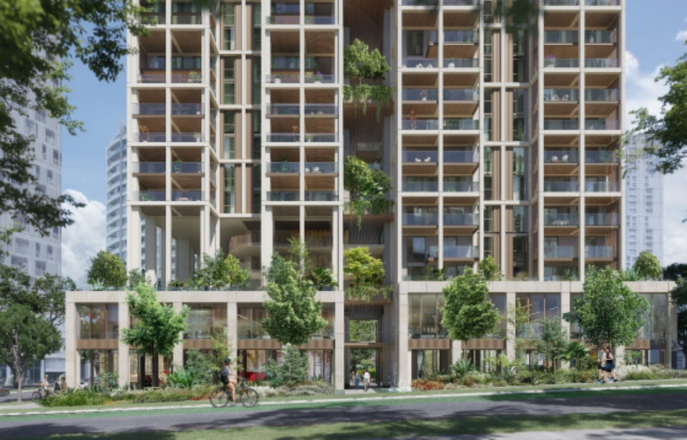 $131m mixed use project at 44–52 Anderson Street, Chatswood, with commercial podium, twin residential towers and basement parking.