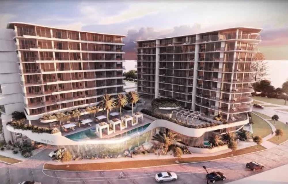 Artist impression of a large-scale beachfront residential and hotel development on the Gold Coast featuring modern towers and landscaped public spaces