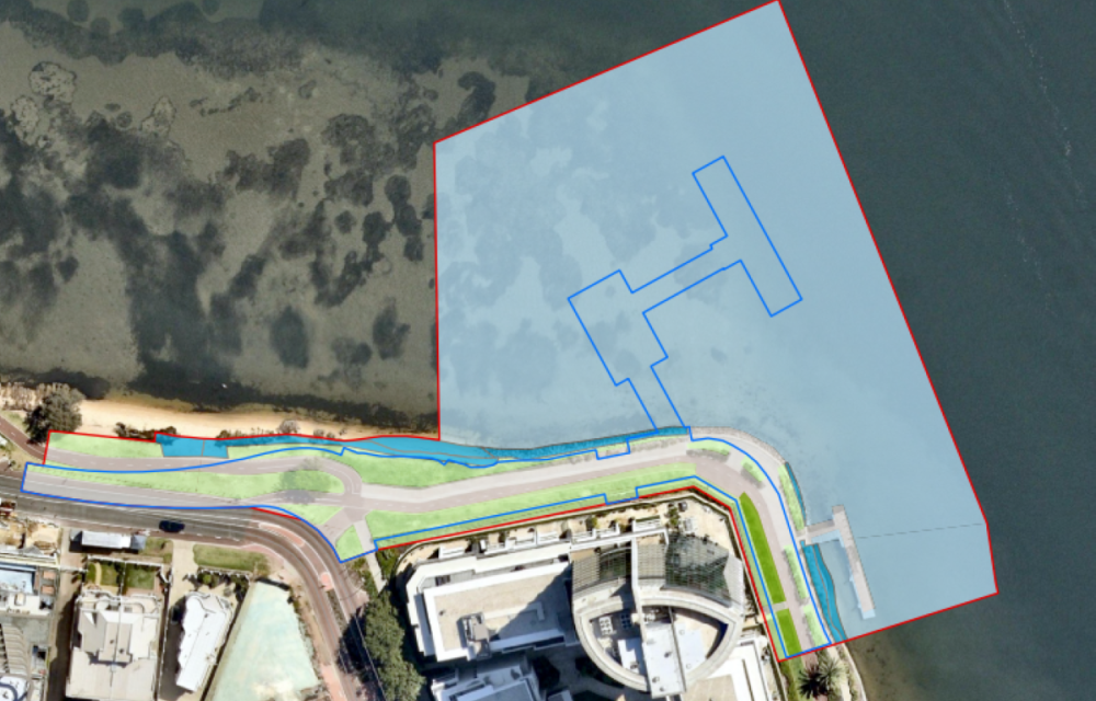 Artist impression of new ferry terminals and jetties supporting expanded ferry services across the Perth region