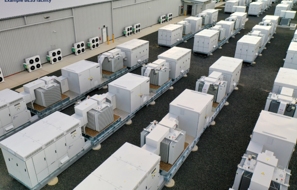 The company describes the SolBank platform as a lithium iron phosphate (LFP) technology developed and manufactured by e-Storage specifically for utility-scale energy storage.